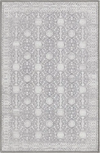 Vista 3 de Unique Loom Timeless Collection - Alfombra de área - Florencia (2' x 3' 1", rectangular, gris/marfil)