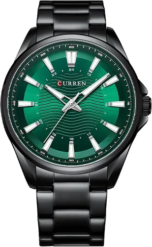 Vista 10 de FANMIS Relojes de lujo para hombre, cronógrafo de negocios, impermeable, de acero inoxidable, analógico, de cuarzo, reloj de pulsera
