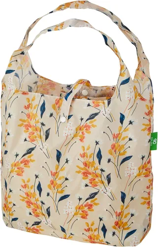 Vista 23 de ECO CHIC Bolsas plegables reutilizables para comestibles, bolsa de compras ligera, reciclada y reutilizable, bolsa plegable impermeable Gafas Gatos