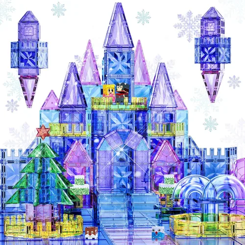 Vista 8 de Princess Castle - Azulejos magnéticos para niños de 4 a 8 años con juego