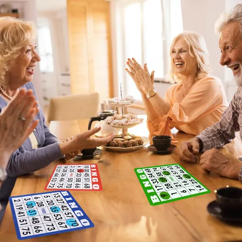Vista 6 de GSE - Juego de cartas de bingo con números de fácil lectura, juego de 100 hojas de bingo reutilizables