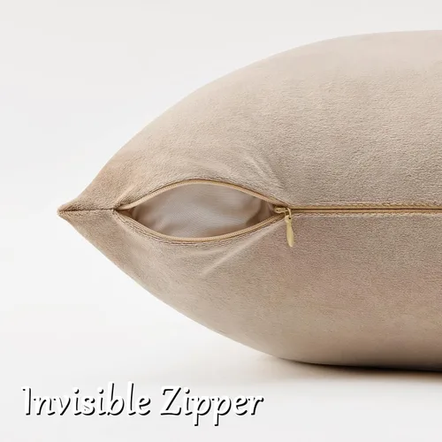 Vista 28 de GIGIZAZA Juego de 2 fundas de almohada doradas de terciopelo de 20 x 20 pulgadas para sofá Almohadas para sofá, tela texturizada suave de 9.88