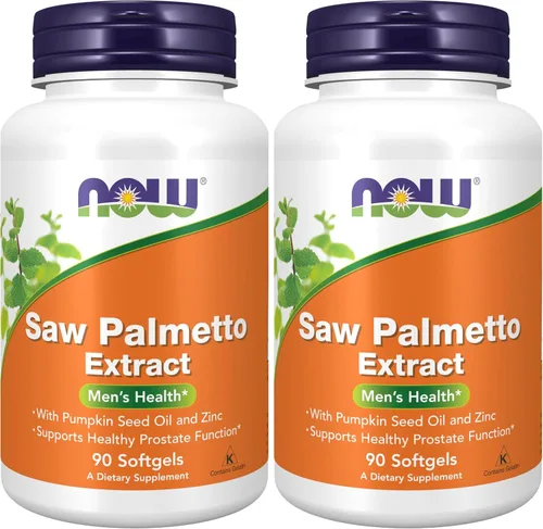 Vista 9 de NOW Suplementos Extracto de Saw Palmetto con Aceite de Semilla de Calabaza y Zinc, Salud de los Hombres*, 90 Cápsulas Blandas