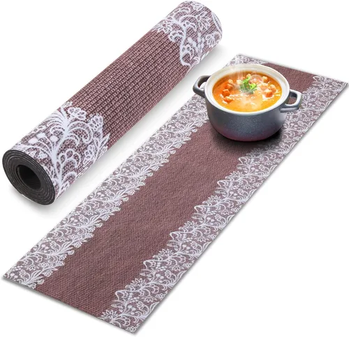 Vista 14 de Tapete de mesa de salvamanteles para platos calientes, 12 x 40 pulgadas, resistente al calor, impermeable, decorativo, para granja, cocina