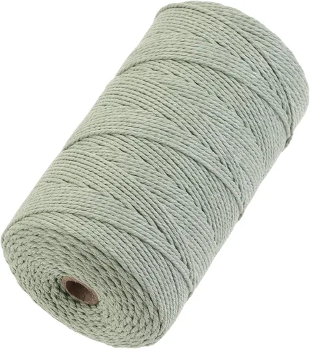 Vista 40 de Cuerda de macramé de 2 mm x 349 metros de cuerda de algodón natural para macramé, cuerda de macramé de color, cuerda de algodón suave, suministros
