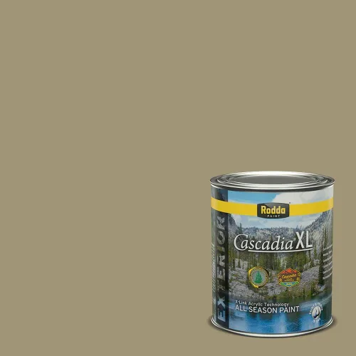 Vista 122 de Rodda Paint CASCADIA XL - Pintura satinada exterior e imprimación en uno, 1 galón, hoja de aloe