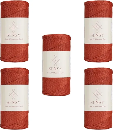 Vista 80 de Sensy Premium 2mm 229.5 metros de cuerda de poliéster 100% cordón de polipropileno Cordón de macramé 2mm Cordón para bolso de crochet Hilo