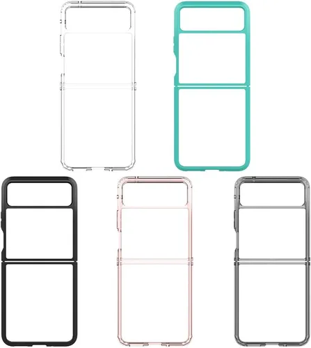 Vista 7 de Funda para Motorola Razr-2023: panel trasero transparente premium + cubierta de parachoques de TPU para Moto Razr 2023 (YKL negro)