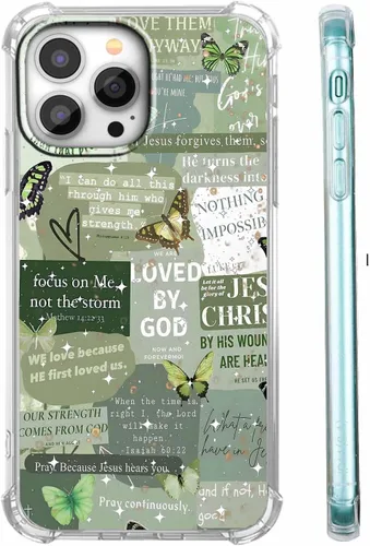 Vista 41 de Funda para Celular con Versículos de la Biblia, Colocación de Citas Cristianas de Jesús, Diseño Collage, Funda Protectora Suave de TPU de Moda