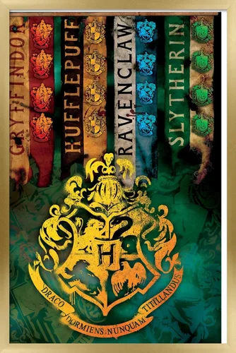 Vista 18 de Trends International The Wizarding World: Harry Potter - Póster de pared con crestas de la casa, 14.725 x 22.375 pulgadas, versión enmarcada