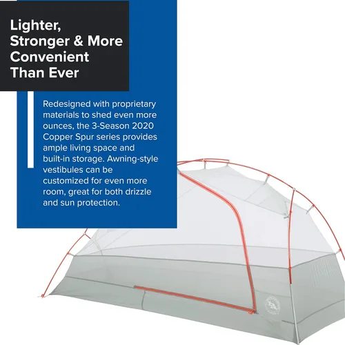 Vista 2 de Big Agnes Copper Spur HV UL - Tienda de campaña ultraligera para mochileros
