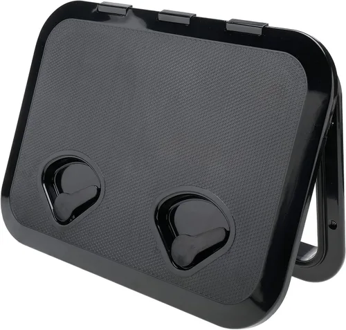 Vista 6 de Amarine Made Boat Hatch, 17.3" X 12.4" Boat Access Hatch, Marine Hatch Negro