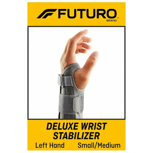 Vista 2 de FUTURO Estabilizador de muñeca Deluxe para mano izquierda, S/M (paquete de 2)