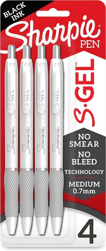 Vista 5 de SHARPIE Marcadores de bolsillo S-Gel Gel Bolígrafos Marcadores de punta de cincel pastel suave y bolígrafos de tinta de gel negra sin manchas