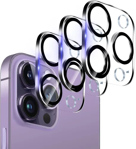 Vista 29 de Dengduoduo Paquete de 3 protectores de lente de cámara para iPhone 13 de 6.1" y iPhone 13 Mini de 5.4", vidrio templado, Ultra HD, dureza 9H Todo