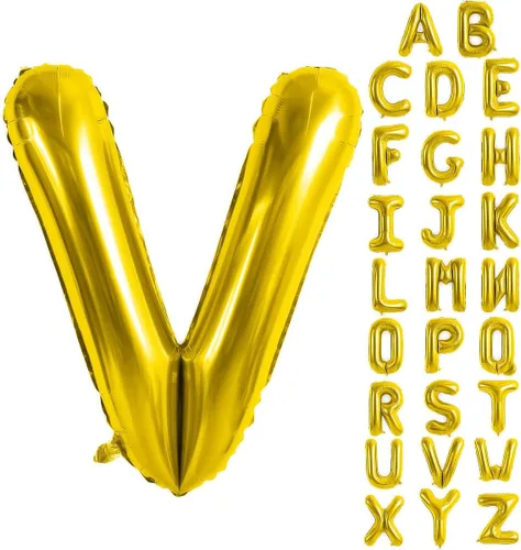 Vista 38 de Globos de letras azules de 40 pulgadas, globo grande del alfabeto de aluminio de Mylar para decoración de cumpleaños, boda, aniversario, graduación