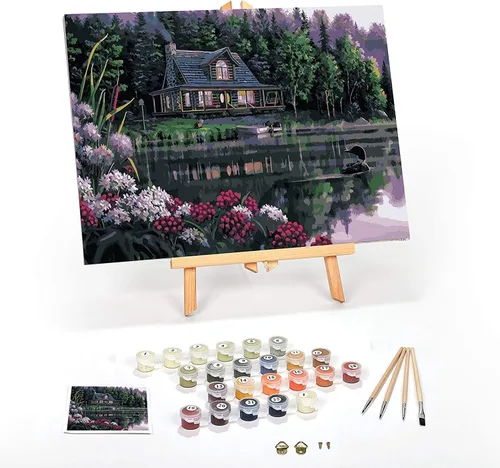 Vista 46 de Ledgebay Kit de Pintura por Números DIY para Adultos, Lienzo Enmarcado para Principiantes a Avanzados, Kit de Pintura por Números, los Kits Incluyen