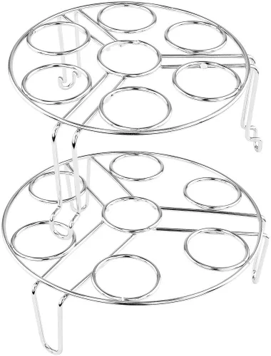 Vista 2 de Southern Homewares Huevos de acero inoxidable para cocinar al vapor Estante de encimera Soporte de huevo de presión Soporte de olla a presión Huevos