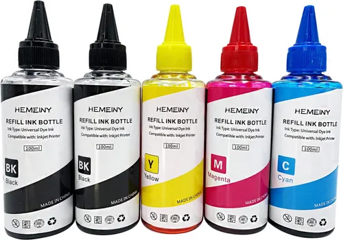 Vista 4 de Cartuchos de tinta remanufacturados 67XL y botellas de repuesto de tinta compatibles con HP Envy 6052 6055 6058 6075 Pro 6452 6455 6458 Deskjet 1255