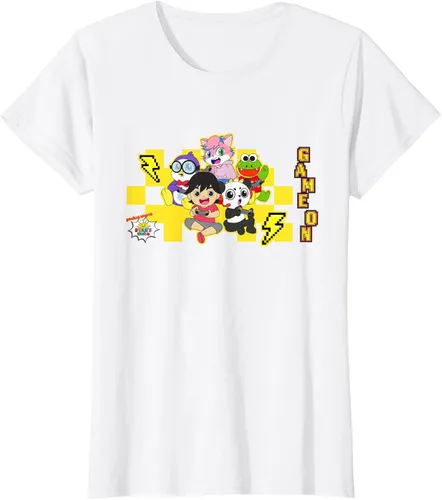Vista 17 de Ryan's World Game On Characters Camiseta, Negro, S