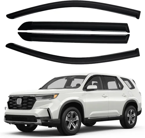 Vista 64 de Canvcle 4Runner - Protectores de lluvia – Viseras de ventana para Toyota 4Runner 2010-2024, deflectores de viento de ventana lateral con cinta