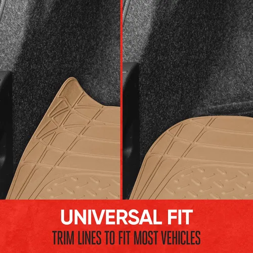 Vista 6 de Motor Trend FlexTough Forro de Carga para SUV y Alfombrilla de Maletero de Coche - Alfombrillas de Carga Universales Recortables para Todo Clima