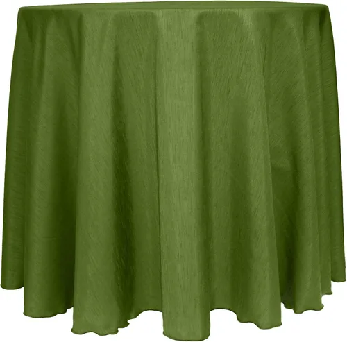 Vista 24 de Mantel reversible de satén Shantung de Ultimate Textile Majestic 96" redondo, Satin, Paquete de 2
