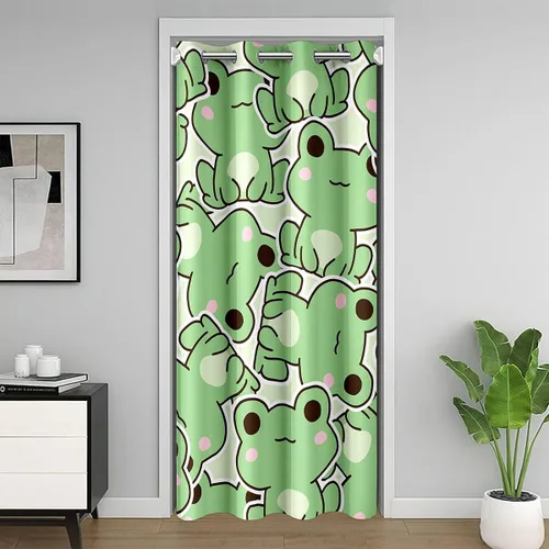 Vista 9 de Erosebridal Highland - Cortina opaca para puerta de vaca, con diseño de rosas para niños, niñas, niños, con animales salvajes del oeste