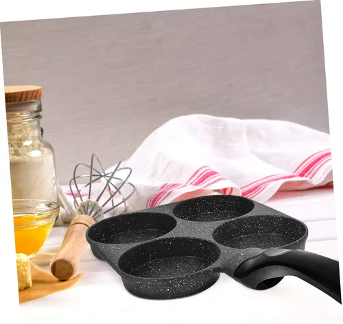 Vista 3 de Sartén antiadherente para cocinar en el desayuno para estufas de gas, fácil de limpiar y usar