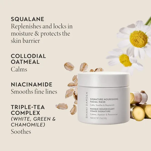 Vista 5 de SHANI DARDEN SKIN CARE Signature - Mascarilla facial nutritiva de arcilla de bentonita para calmar el enrojecimiento e irritación de la cara