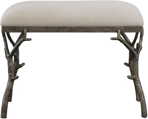 Vista 5 de Uttermost Lismore - Banco pequeño de tela de 24 pulgadas