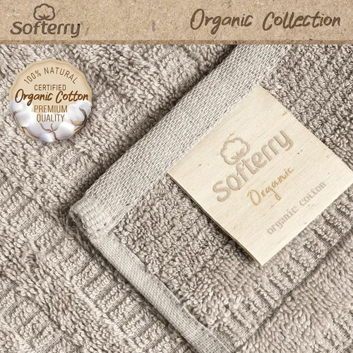 Vista 3 de Softerry Juego de toallas de baño de algodón orgánico puro, 100% algodón suave, extra absorbentes y duraderas, de secado rápido de 500 GSM, calidad