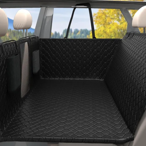 Vista 6 de Funda de asiento de automóvil para perro, 100% impermeable, resistente, antideslizante, funda de asiento de automóvil para mascotas, protector