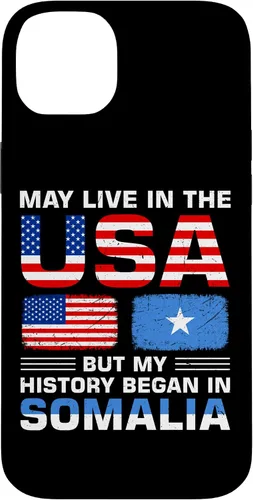 Vista 15 de iPhone 16 USA Flag America Somalia Flag Somalian Roots Country Case