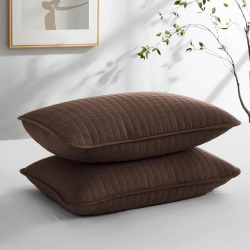 Vista 95 de Fundas Southshore Fine Linens Vilano Springs, para almohada, acolchadas, Microfibra, Pizarra, 20" x 36" 15 - Pizarra