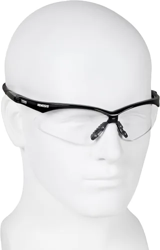 Vista 4 de KleenGuard Nemesis - Gafas de seguridad con montura negra, lente transparente antivaho