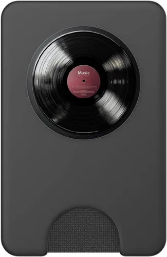 Vista 2 de Red Vinyl Record Player Vinyl Collector Retro Music Lover PopSockets PopWallet for MagSafe