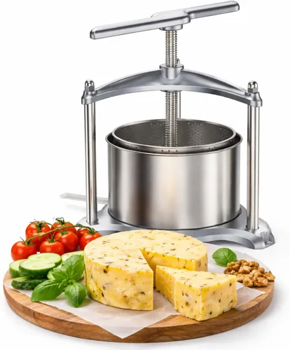Vista 7 de Prensa de vino de frutas – Máquina de jugo 100% natural para manzana, zanahoria, naranja, bayas y verduras, ideal para hacer queso, tinturas y Verde
