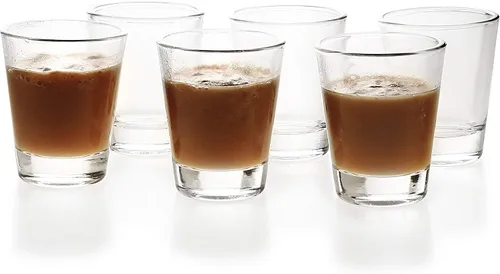 Vista 9 de BCnmviku Juego de vasos de chupito de 1.5 onzas con base pesada, vaso de chupito transparente (paquete de 10)