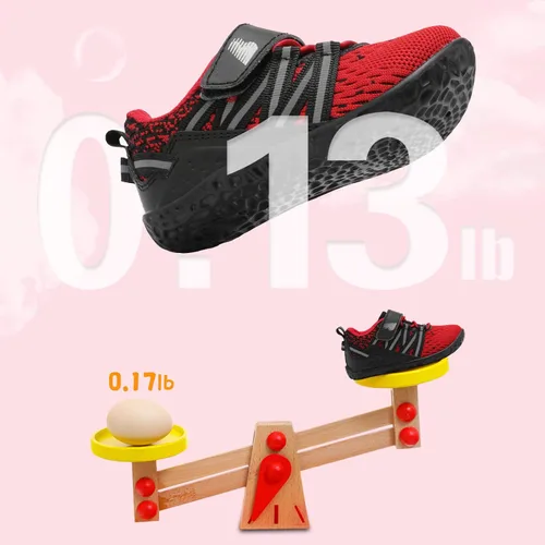 Vista 4 de BARERUN Zapatos deportivos para bebés y niños pequeños, suela antideslizante suave, para recién nacidos, primeros pasos, transpirables, atléticos