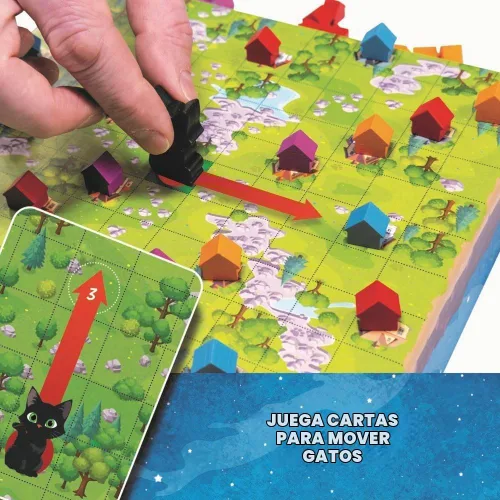Vista 4 de Cat Earth - Juego de mesa familiar de estrategia ligera - 2 a 4 jugadores a