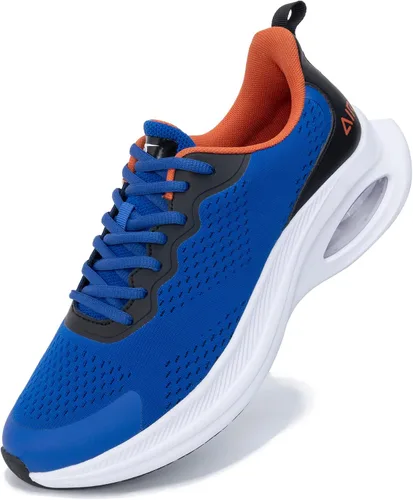 Vista 2 de QAUPPE Tenis deportivos deportivos para hombre, tenis deportivos para gimnasio, talla 7-13 de EE. UU