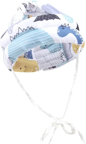 Vista 15 de Casco de seguridad para bebé, protección para la cabeza, de algodón, transpirable, ajustable, sin golpes, protector de cabeza para caminar y gatear