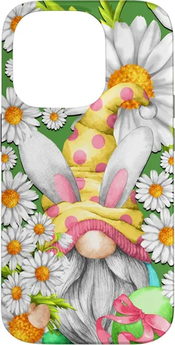 Vista 17 de Funny Easter Gnome Graphic for Women Teachers and Daisy Mom Case for iPhone 17
