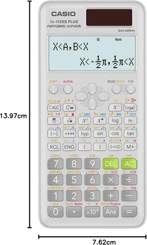 Vista 10 de Casio fx-115ES Plus 2ª edición – Calculadora científica avanzada Más de 280 funciones, pantalla Natural Textbook Display℠ Ideal