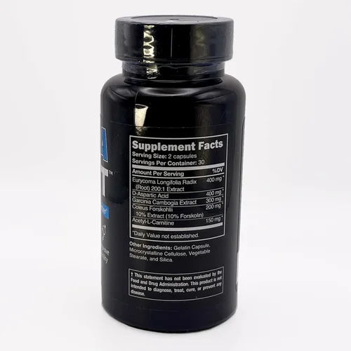 Vista 4 de Andro400 UltraMax T - Soporte avanzado de testosterona para hombres y mujeres - Tongkat Ali 200: 1, ácido D-aspártico, Garcinia Cambogia, ForsLean®