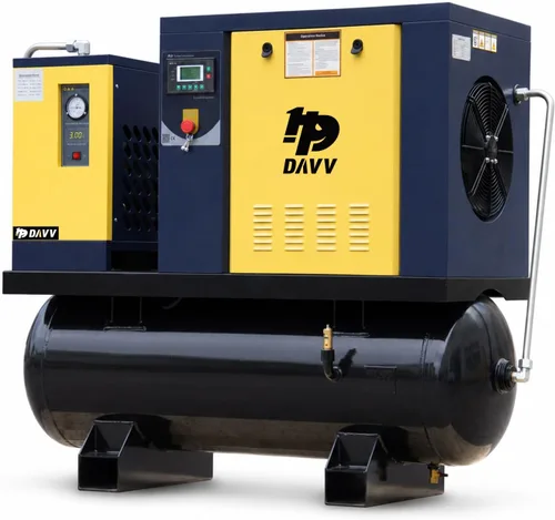Vista 11 de Compresor de aire de tornillo rotatorio con tanque vertical 10HP 230V 3-Ph Davv-lgjgp007tu2