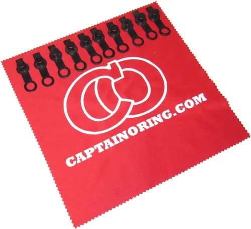 Vista 2 de Captain O-Ring Paintball - Cubiertas para pezones (10 unidades con paño de microfibra adicional) para tanques HPA de aire comprimido