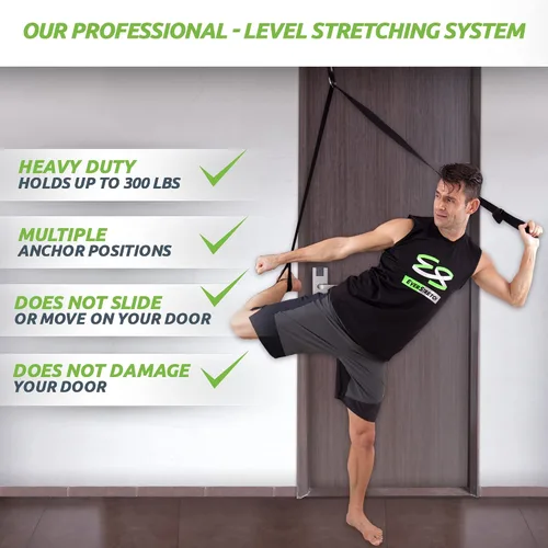 Vista 2 de EverStretch: Estirador de piernas: Hágase más flexible con The Door, entrenador de flexibilidad para ballet, baile, MMA, taekwondo y gimnasia ¡Su