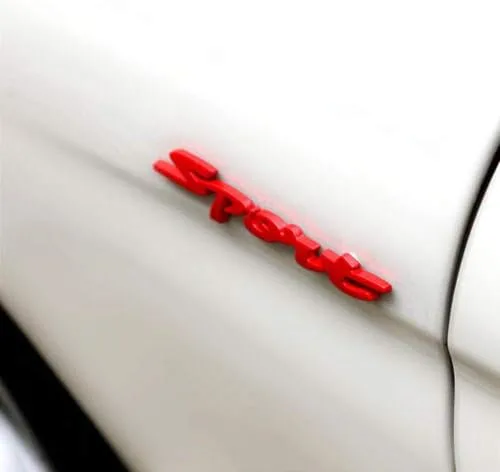 Vista 4 de Car Styling Door Trunk Window Sport Emblema Fender Trim Kit 2 Piezas (Negro)